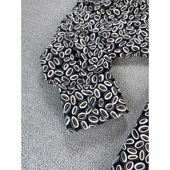 Maus & Hoffman Button Down Shirt Long Sleeve Retro Print Size XXL - Picture 4 of 10